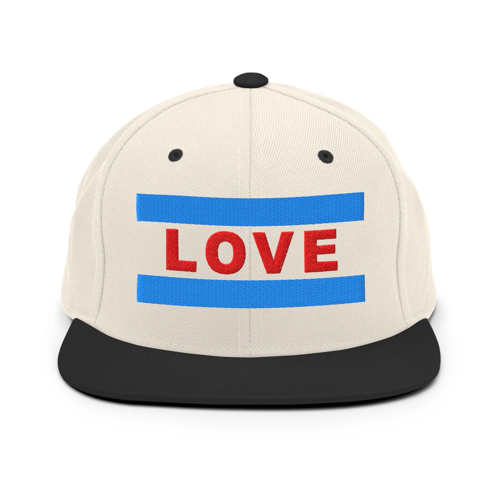 Chicago Flag Snapback Hat - LOVE Edition