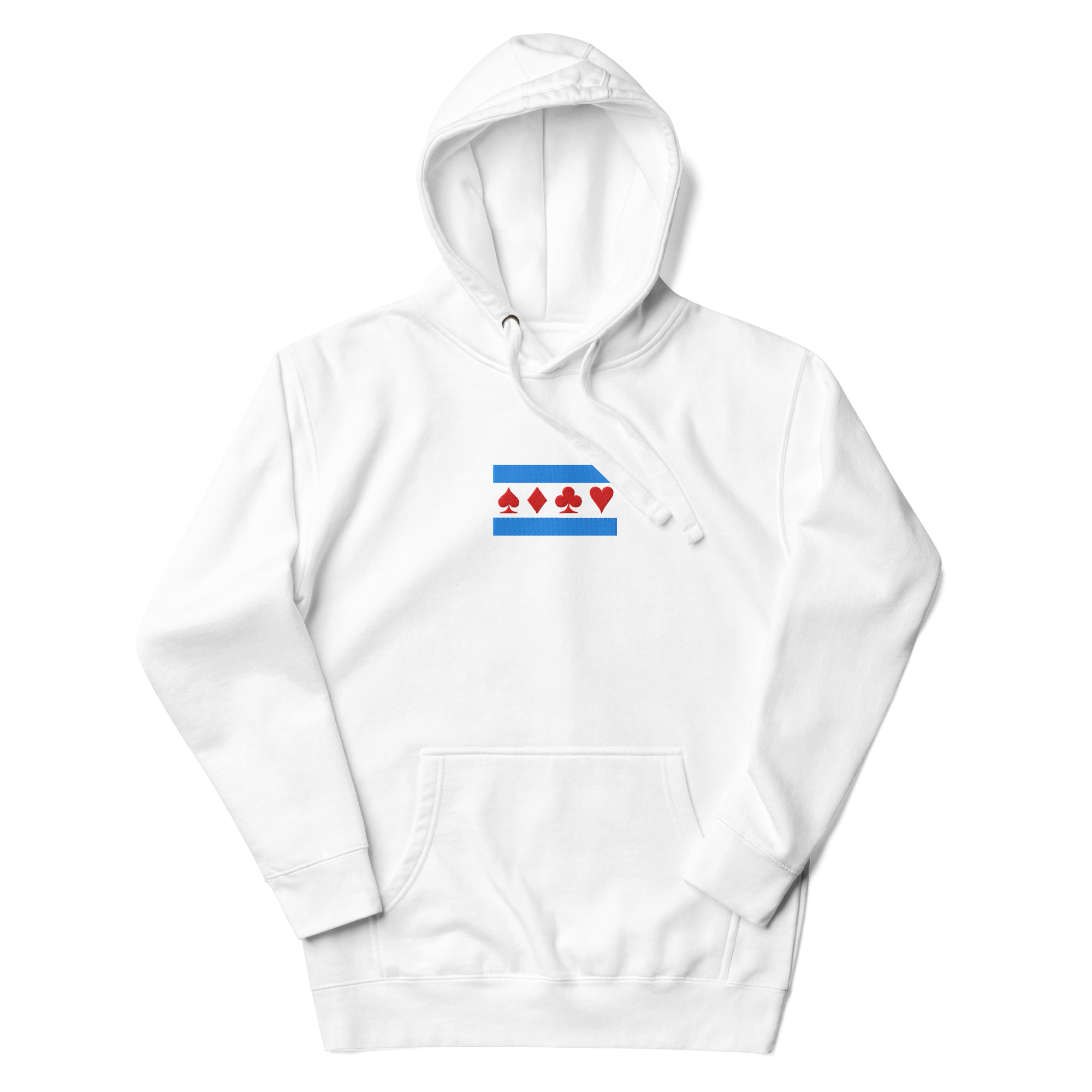 Chicago Flag Unisex Hoodie - Four Suits Edition