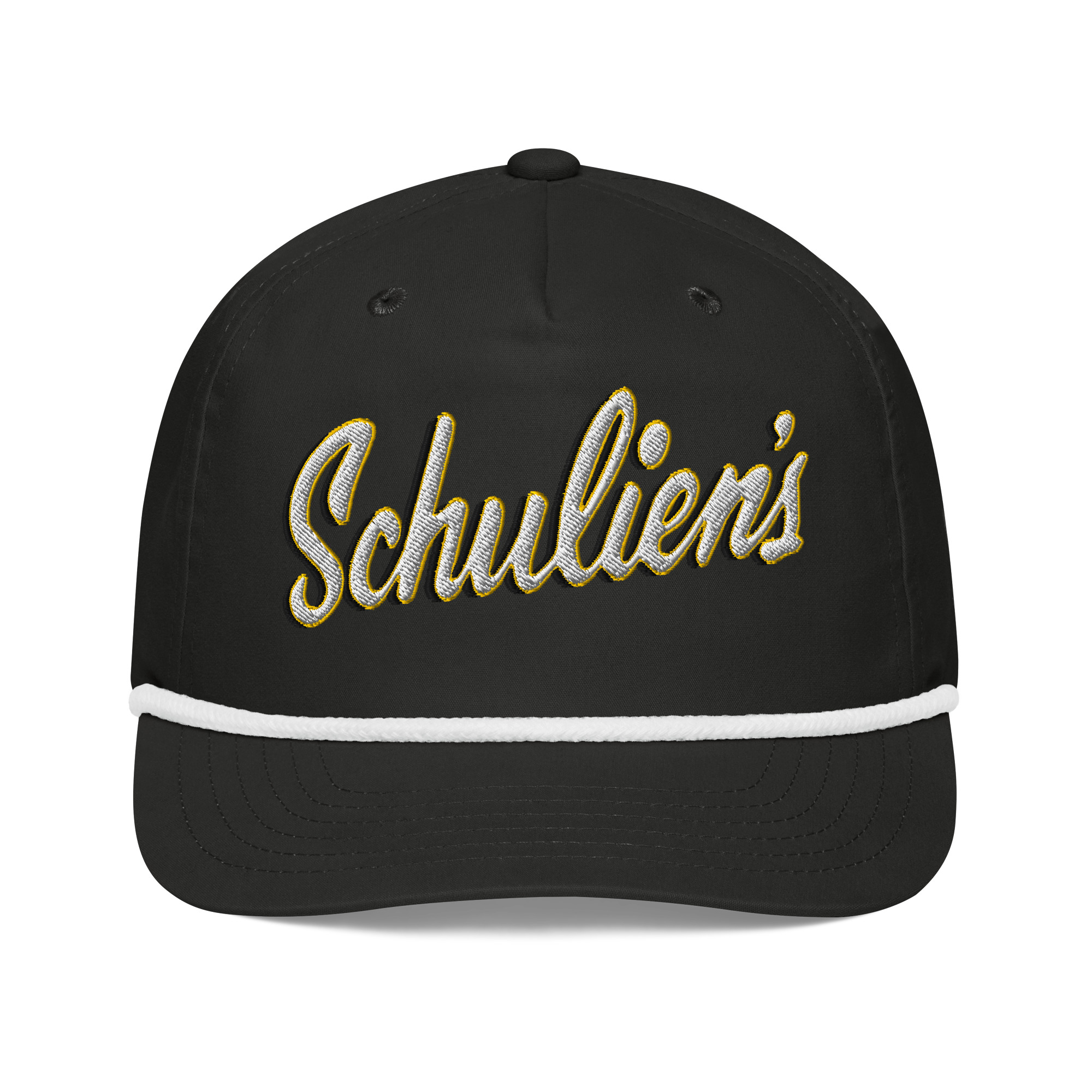 Schulien's Classic Golf Rope Hat (white/gold/black)